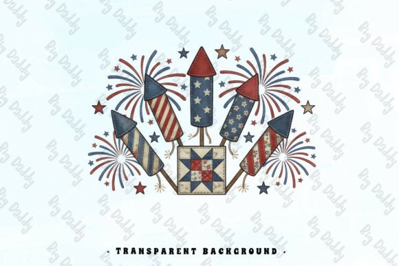 4th of July Embroidery Patch 3 PNG Review
