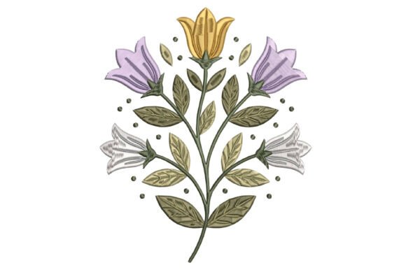 Botanical Flower Embroidery Design Review