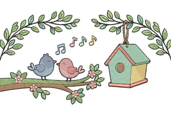 Cute Singing Birds Embroidery Design Review