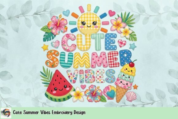 Cute Summer Vibes Embroidery Design Review