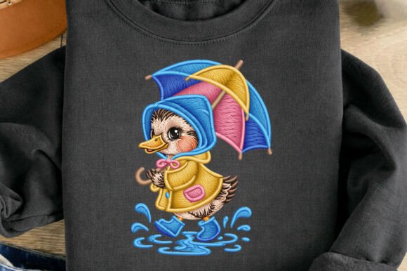 Faux Yarn Embroidery Cute Duck Umbrella Review