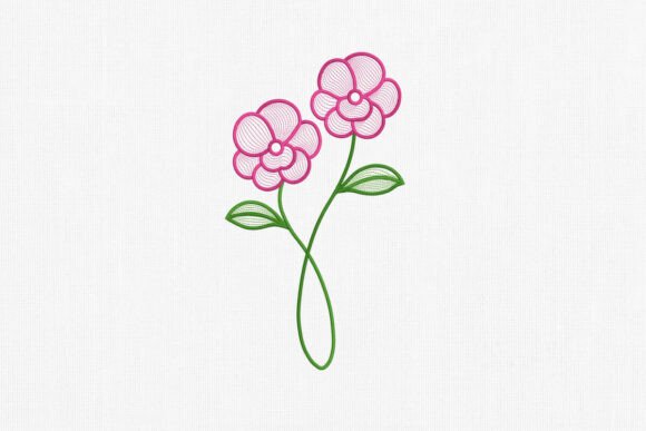 Minimal Flower Line Embroidery Design Review