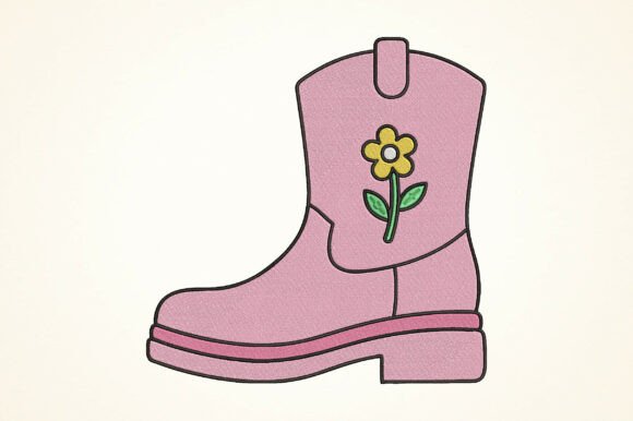 Pink Cowgirl Boot Embroidery Design Review
