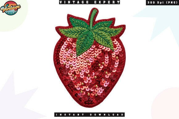 Red Strawberry PNG Sequin Embroidery Review