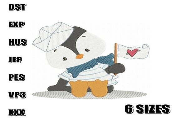Sailor Penguin Embroidery Design Bundle Review