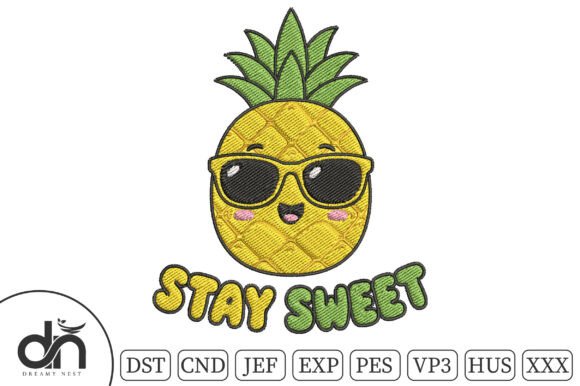 Stay Sweet Cool Pineapple Embroidery Review
