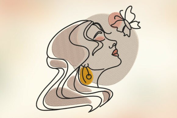 Woman Butterfly Embroidery Design Review