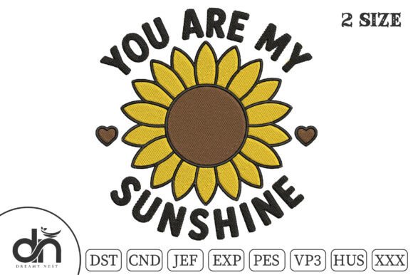 You Are My Sunshine Sunflower Embroidery Review